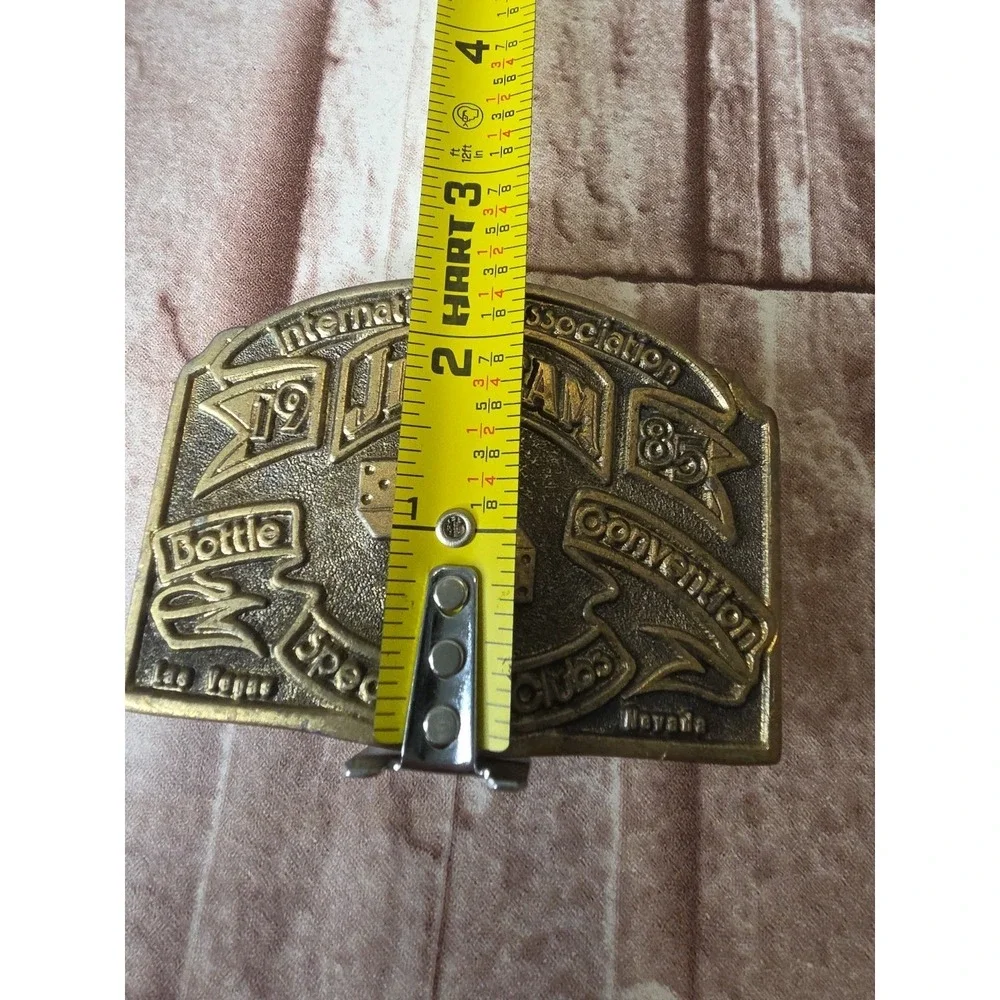 Jim‎ Bean, 1981 Las Vegas Convention, Brass belt buckle,
